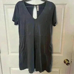 Altar'd State Altar’d State Suede Like Gray Mini Dress